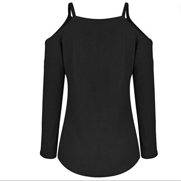 women off shoulder loose sweater top blouse - Picture 4 of 8